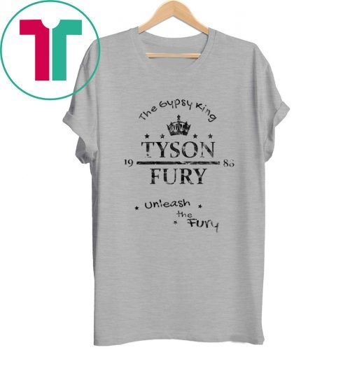 Tyson Fury The Gypsy King Unleash the Fury Tee Shirt