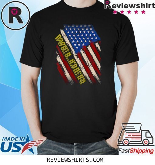 Vintage American Flag Job Trust me I am a Welder love job T-Shirt