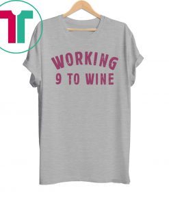 Working 9 To Wine Funny Saying Professional Job Quotes Dress T-Shirt