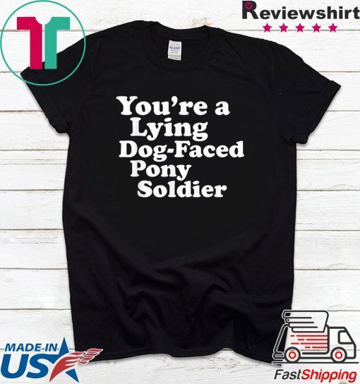 You're a Lying Dog-Faced Pony Soldier Joe Biden Meme Joke Official T-Shirt