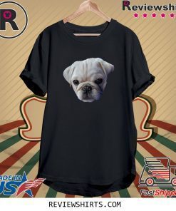 Adorable Pug Face Rare White Pug Dog TShirt