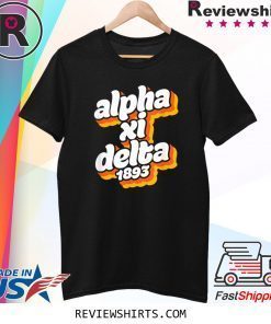 Alpha-Xi-Delta Sorority Retro Vintage Sisterhood Greek Tee Shirt