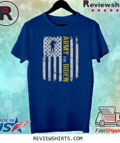 Army Election For Biden USA Army Vintage Tee Shirt