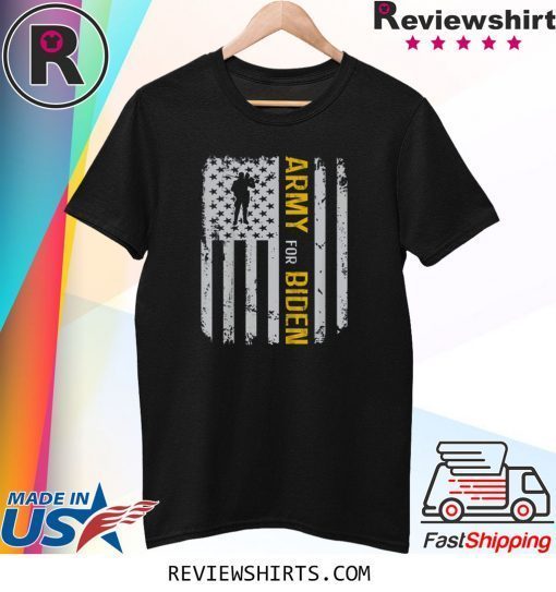Army Election For Biden USA Army Vintage Tee Shirt
