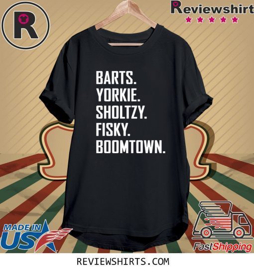 Barts yorkie sholtzy fisky boomtown tee shirt