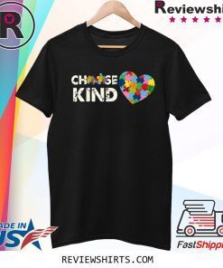 Choose Kind Autism Awareness Month Costume Puzzle Ribbon Tee Shirt