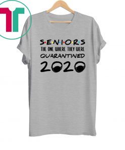 Class Of 2020 Graduation Senior Funny Quarantine White Tee Shirt