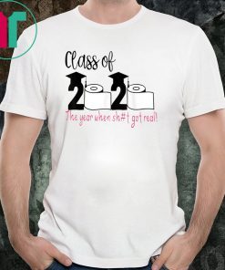 Hot Class Of 2020 The Year When Shit Got Real 2020 TShirt