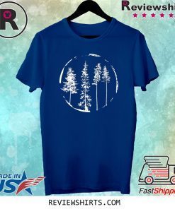 Floral Forest Circle Tree Tee Shirt