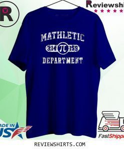 Mathletic Department 3.14159 Pi Day Math Teacher Vintage Tee Shirt