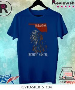 Oklahoma Bigfoot Hunter Sasquatch Hunting Tee Shirt