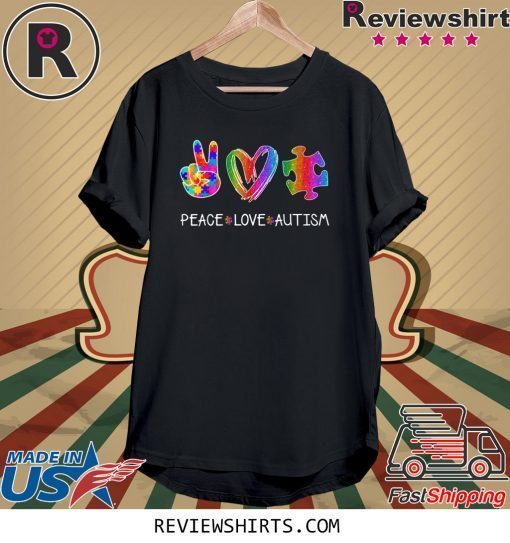 Peace Love Autism Awareness 2020 Tee Shirt