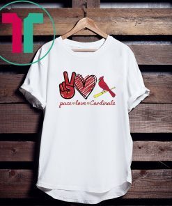 Peace love Cardinals Tee Shirt