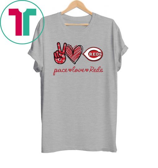 Peace love Cincinnati Reds Tee Shirt