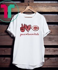 Peace love Cincinnati Reds Tee Shirt