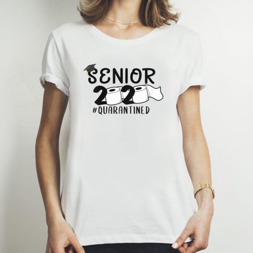 Senior 2020 Quarantined Funny Toilet Paper Trendy Tee Shirt