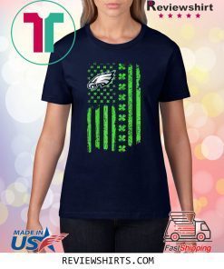 St Patricks Day Irish American Flag Philadelphia Eagle Gift TShirt
