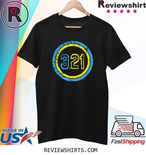 Superhero 321 Emblem World Down Syndrome Day T-Shirt