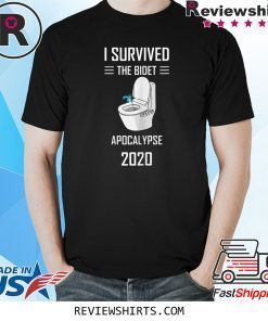 Vintage I Survived The Bidet Apocalypse Tee Shirt