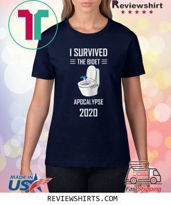 Vintage I Survived The Bidet Apocalypse Tee Shirt