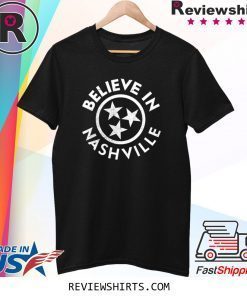 Vintage I Believe In Nashville Mural Nashville Tee Shirt