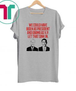 We could have Biden as President and Obama as VP Let that sink in Tee Shirt