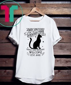 Witch Salem Sanctuary For Wayward Black Cats 1692 Tee Shirt