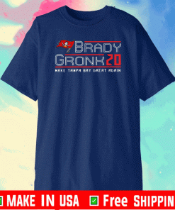 Brady Gronk 2020 Make Tampa Bay Great Again T-Shirt - Tom Brady NFC Champions Super Bowl 2021 LV Champions T-Shirt