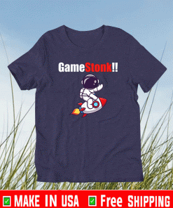 Official Gamestonk to the Moon Gamestick Stop Game Stonk GME T-Shirt