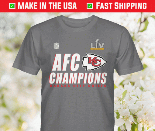 Kansas City Chiefs AFC Champions Locker Room Trophy Collection 2021 Shirt