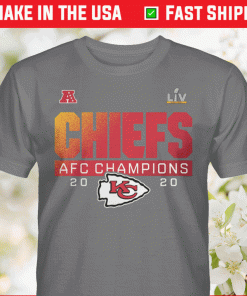 2021 Kansas City Chiefs AFC Champions Scramble T-Shirts