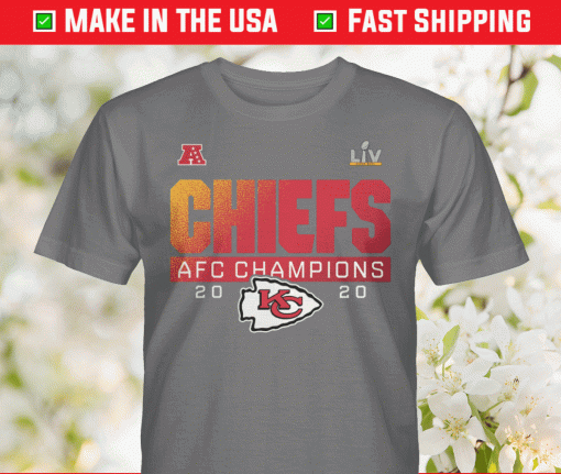 2021 Kansas City Chiefs AFC Champions Scramble T-Shirts