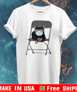 BLACK CAT FACE MASK AND MITTENS SHIRT