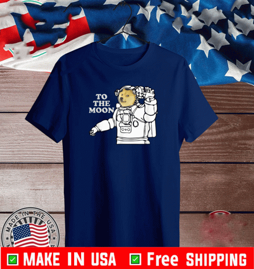 Doge T-Shirt - Doge Meme Space style to the moon T-Shirt