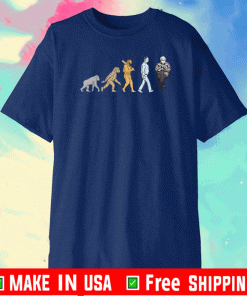 Bernie Sanders Mittens Funny Evolution Meme Inauguration Day T-Shirt