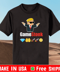 GameStonk Stock Market Rocket Ship To The Moon GME T-Shirt