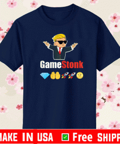 GameStonk Stock Market Rocket Ship To The Moon GME T-Shirt