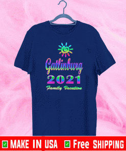 Gatlinburg Best Family Vacation 2021 Spiral Sun Rainbow T-Shirt