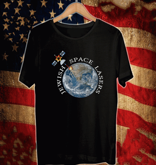 Jewish Space Lasers Parody Star Of David Satellite Vintage T-Shirt
