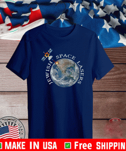 Jewish Space Lasers Parody Star Of David Satellite Vintage T-Shirt
