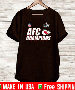 Kansas City Chiefs AFC Champions Locker Room Trophy Collection T-Shirt, Chiefs Super Bowl 2021 Champions Football Shirt For Fan
