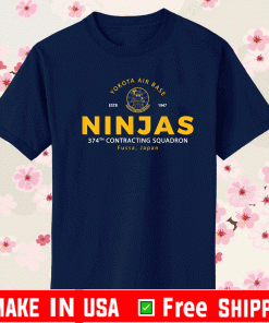 NINJAS 374th Contracting Squardon Fussa Japan T-Shirt