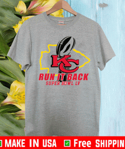 Run It Back Super Bowl LV Kansas City Chiefs NFL Sports Football T-Shirt