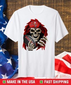 Skull Tampa Bay Buccaneers T-Shirt, Buccaneers 2021 Super Bowl LIV Champs Gift T-Shirt