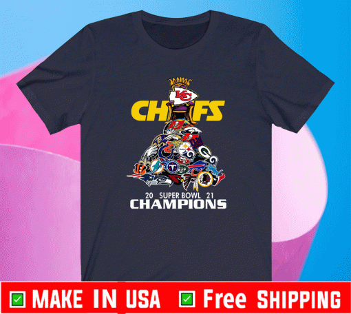 2021 Champions Kansas City Chiefs Football NFL T-Shirt - Super Bowl 2021 Kansas City Chiefs Kingdom Shirt