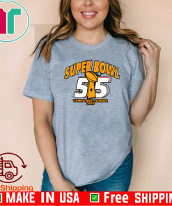 Super Bowl 55 2021 Tampa Bay Frorida 2021 Super Bowl LV Tampa Bay Buccaneers T-Shirt