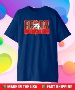 Tampa Bay Buccaneers Tom Brady #12 G.O.A.T Logo Type Buccaneers NFL Football Gift T-Shirt