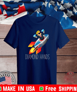 WallStreetBets WSB Rocket Ship To The Moon No Paper Diamon Hands T-Shirt