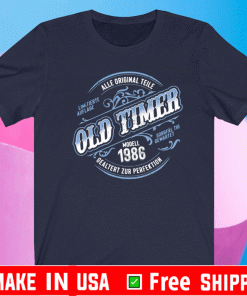 Geburtstag Geschenk Oldtimer Jahrgang 1986 Shirt