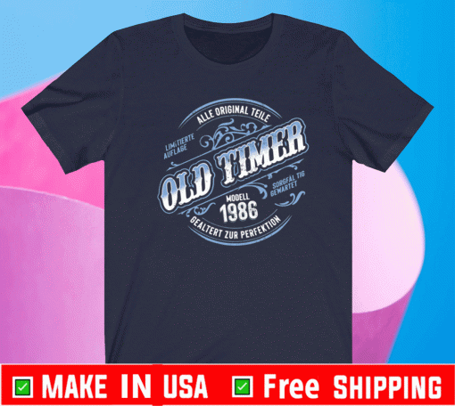 Geburtstag Geschenk Oldtimer Jahrgang 1986 Shirt